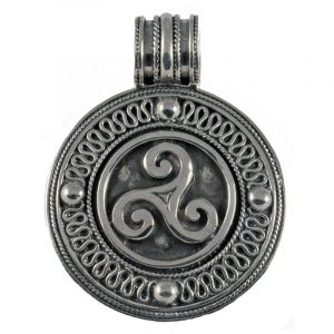Keltische Triskel Anhanger Silber