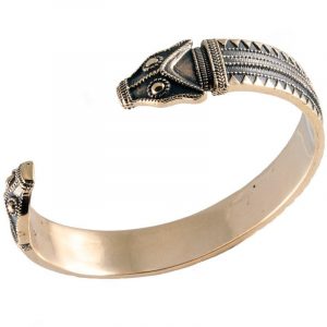 Viking Armband met Drakenkop in Brons