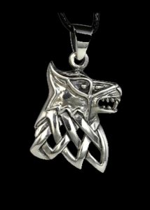 Wikinger Fenris Wolf Anhanger Silber