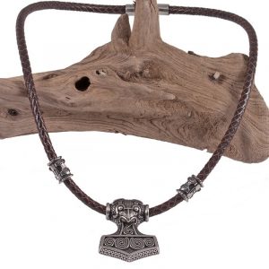 Wikinger Thorhammer Collier in Zinn