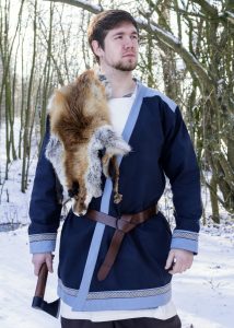 Viking Kaftan in Donkerblauw