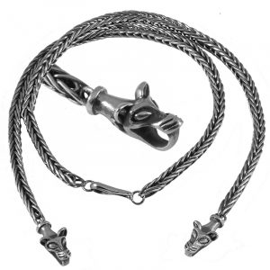 Wikinger Kette 65cm 925er Silber