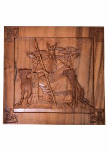 Viking Odin Houtsnijwerk
