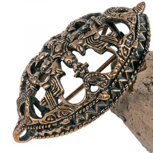 Viking Schildpad Ovaal Fibula Brons