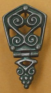 Viking Riemtong in Brons, Great Moravia, 10e eeuws ( Op=Op )