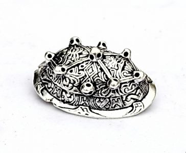 Viking Schildpad Ovaal Fibula Verzilverd, 9e eeuws (aanbieding)