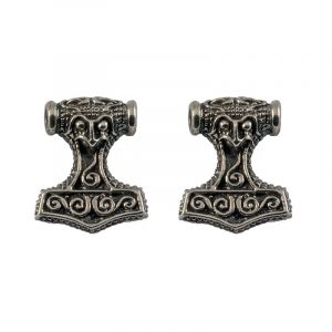 Viking Thorshamer Oorstekers in Zilver (925er)