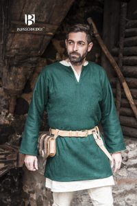 Viking Tuniek Lodin van Wol in Groen