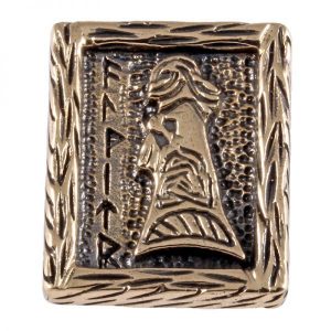 Viking Armband Los Ornament met Walkure in Brons