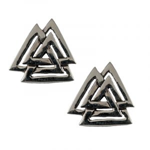 Viking Wodansknoop Oorstekers in Zilver (925er)