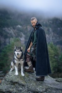 Vikingmantel-Cape van Zwarte Wol