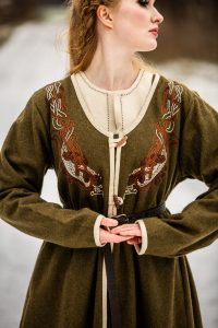 Viking Birka Mantel Groen van Wol