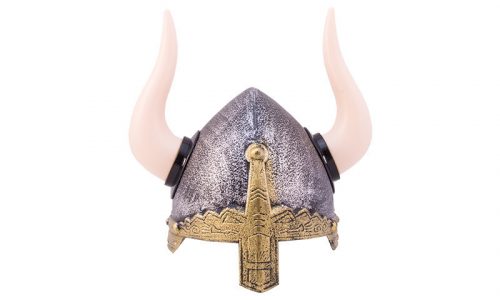 Wikinger Helmet Mit Horner aus Kunststoff