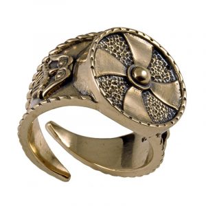 Vikingring Schild Klein Brons