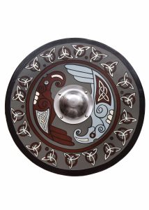 Vikingschild met Raafmotief en Triquetra's, 61 cm (deco)