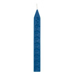 Siegelwachs 11cm mit Docht, blau