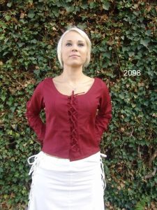 Mittelalterbluse in Rot