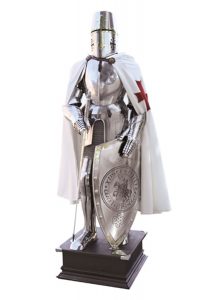 Mittelalterliche Rustung der Templar