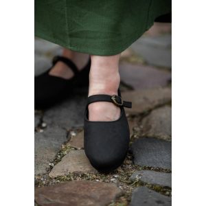 Mittelalter Damenschuhe in Schwarz