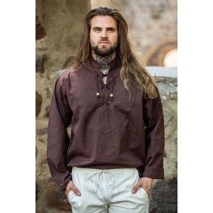 Middeleeuwse Blouse in Bruin