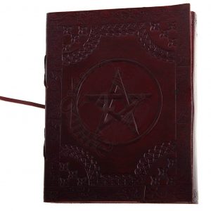 Mittelalterliches Notizbuch Journal mit Pentagram