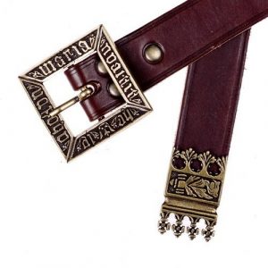 Middeleeuwse Replica Riem van de Deense Koning Erik ca. 1450 in Bruin