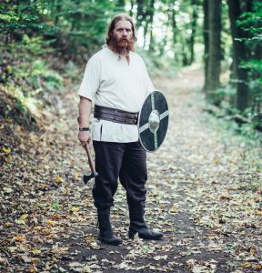 ​Viking Riemgordel in Donkerbruin Leder