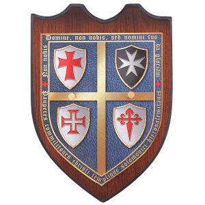 Wandschild, Wandhalter für Templer Schwerter