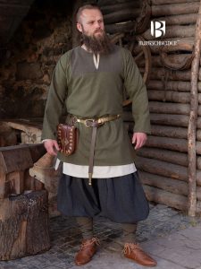 Wikinger Tunika, Rus Tunika `Szimon` in Oliv Farbe