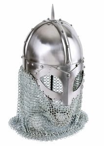 ​Wikinger Brillenhelm mit Kettenbrünne, 2 mm Stahl