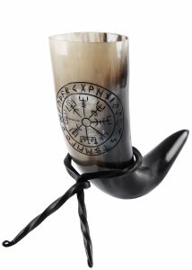 Viking Drinkhoorn met Standaard Vegvísir