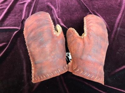 Wikinger Pantzer Handschuhe Leder mit metalplatten Satz ( Ausverkauf )