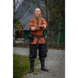 Viking Rusbroek in Linnen in Zwart