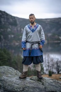 Vikingtuniek in Grijs-Blauw