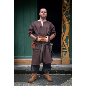 Viking Tuniek van Wol in Bruin