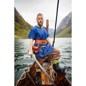 Viking tuniek korte mouwen in Blauw