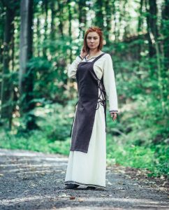 Viking Dames Overkleed in Bruin in Katoen