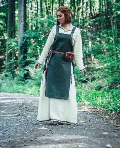 Viking Dames Overkleed in Groen in Katoen