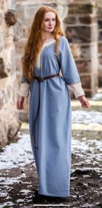 Viking Damesjurk Lagertha in blauw