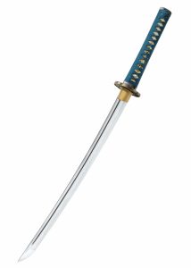 Cold-Steel Shikoto Hammer-Forged Longquan Master Teal Wakizashi