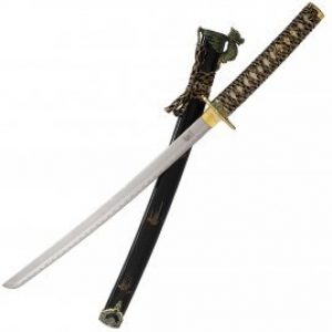 Gladius ​Wakizashi met Goudzwarte Accessoires