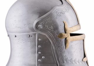 Middeleeuwse Boogschutterssallet met opklapbaar vizier, 1,6 mm staal