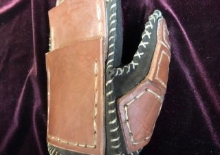 Viking Lederen Gevechtshandschoen Links (UITVERKOOP)