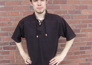 Mittelalter Bluse in Braun