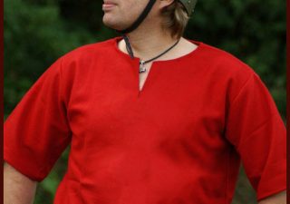 Viking Tuniek Wol, in Rood (UITVERKOOP)