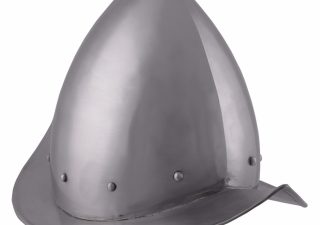 Spitse Morion Helm met leren voering 16e eeuws