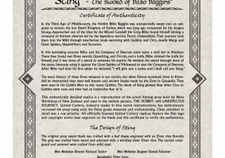 ​Der Stich, das Schwert Bilbo Beutlins