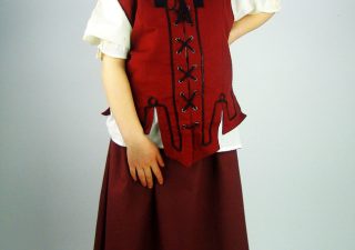 Kinder Vest in Rood