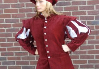 Mittelalter Jacke in Rot