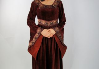 Mittelalterkleid in Rot